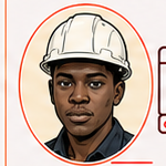 Portrait illustré de Serge Alain Ahondjon